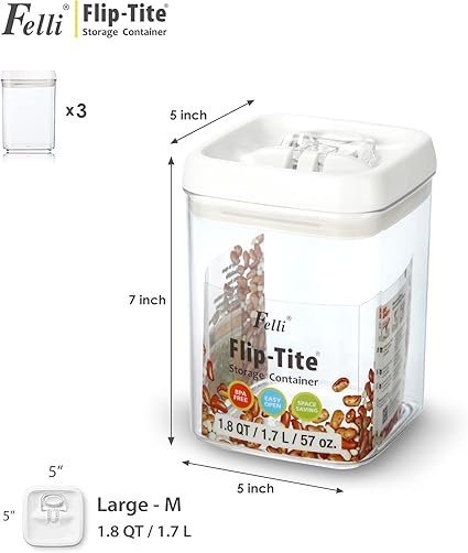 61sN8SdmQUL._AC_SX425_.jpg Felli Flip Tite Food Storage Containers With Lid