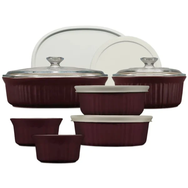 cw_1147243_french-cabernet__12pc-set_atf_square_tile1-1.webp CorningWare French Colors 12 piece Oval Bakeware Set