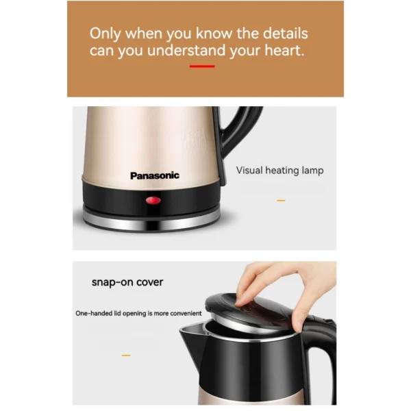 my-11134207-7rasd-m93wxshzphide7.webp Panasonic 2.5Lelectric Kettle Stainless Steel Kettle